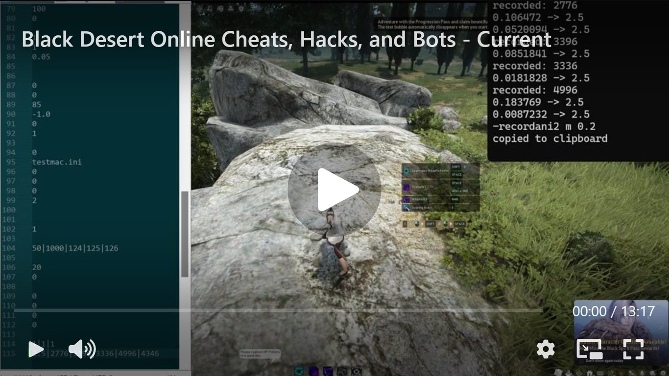 the video game black desert online with a player using an attack speed hack.
